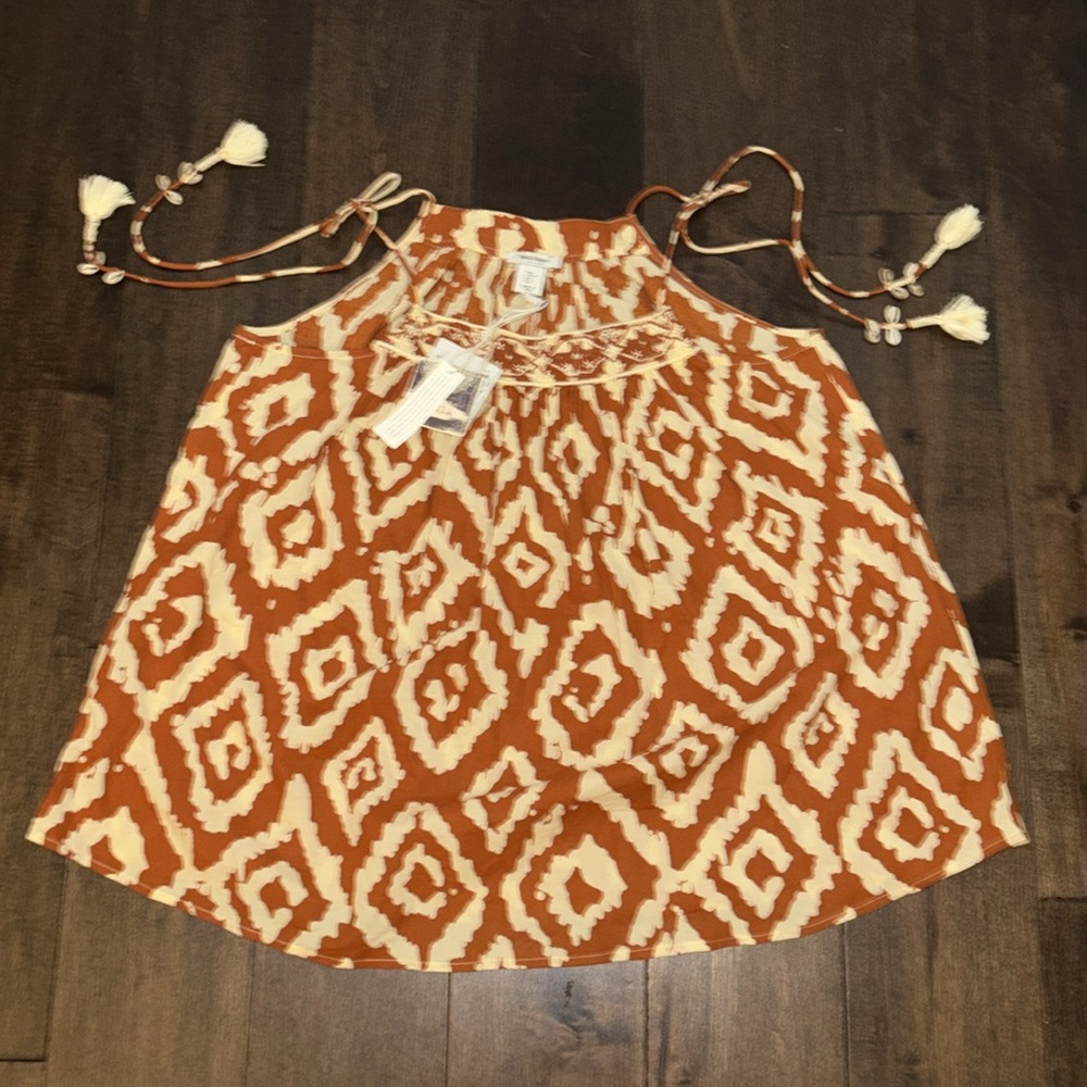 NWT Haute Hippie Patterned Embellished Tank